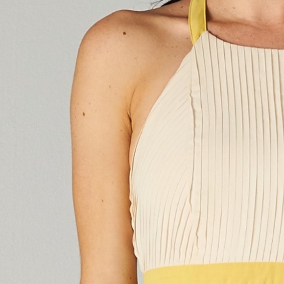 Flirty Pleated T-Strap Back Dress - Picture 3 of 4