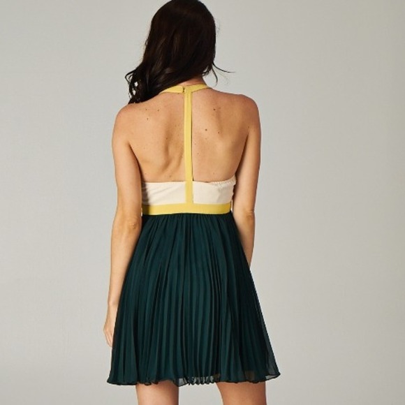 Flirty Pleated T-Strap Back Dress - Picture 4 of 4