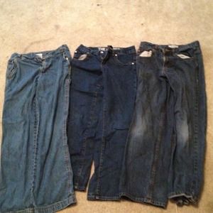 Bundle of 6 boys size 12 pants 3 jeans, 3 dress.