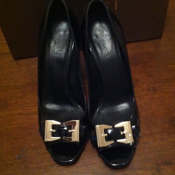 Gucci open toe pumps - Picture 1 of 4