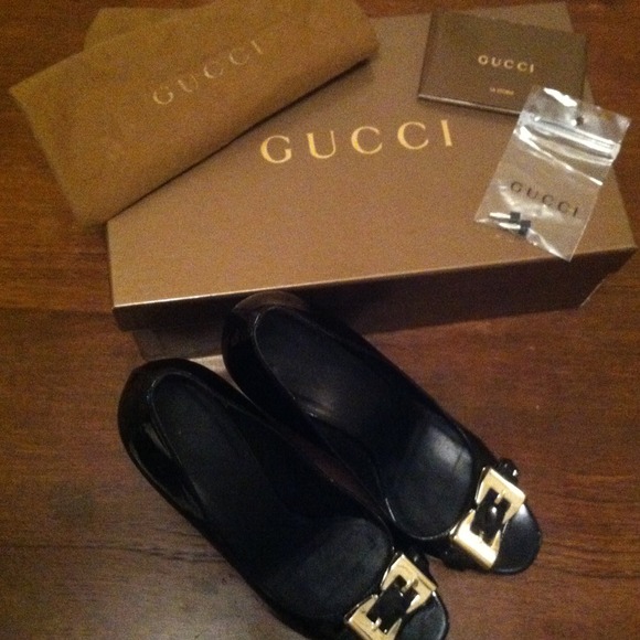 Gucci open toe pumps - Picture 4 of 4