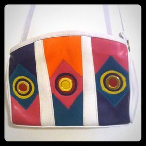 Crazy '80's multi color shoulder bag