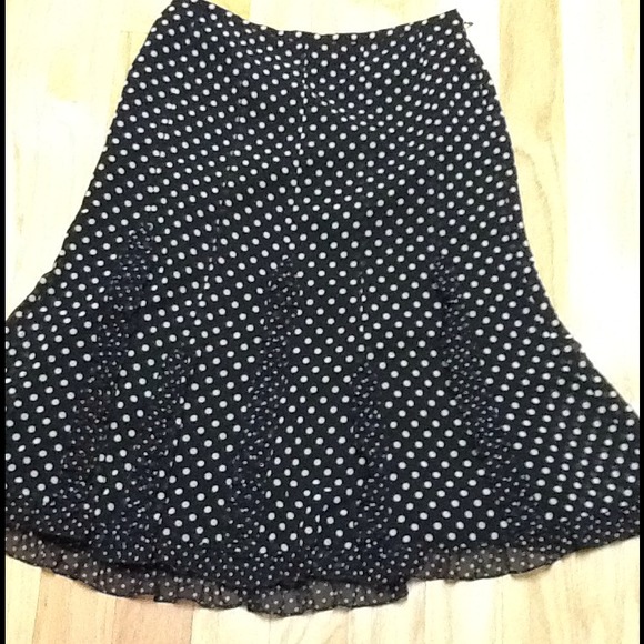 Sold on eBay Black white polka dot summer skirt