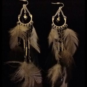 Feather earrings
