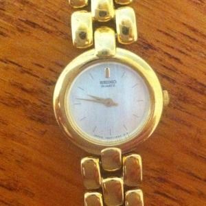 Gold Plated Stainless Steel Elegant Bracelet Watch