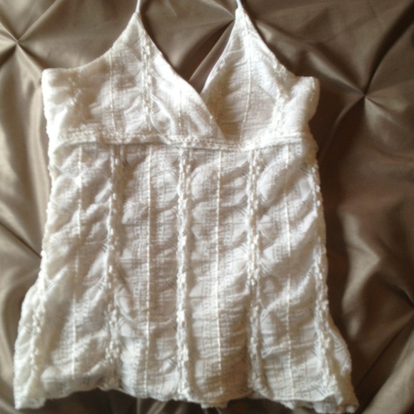 White Eyelit Cami