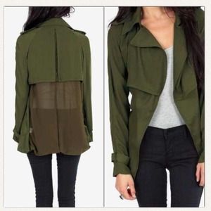 Wanted!! Long olive green trench coat