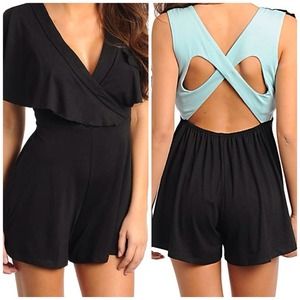 Comfortable black romper...