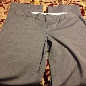 Gray stripes pants