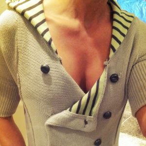 Free People Short Sleeved Sweater