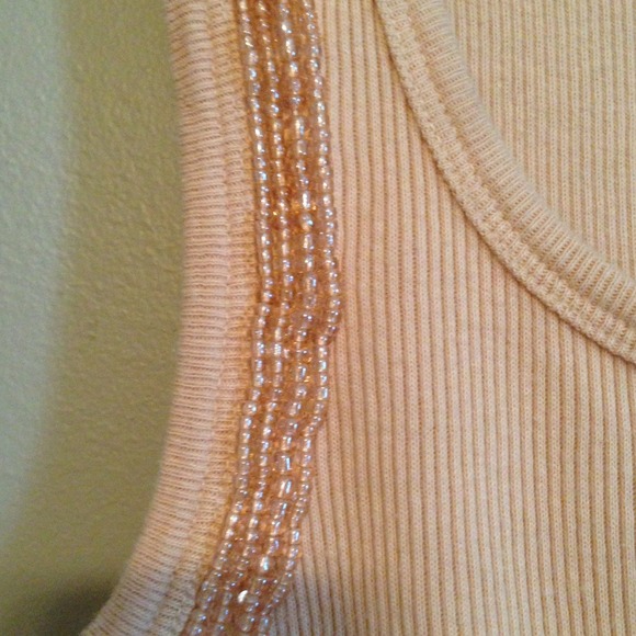 Peach sequin tank - Picture 4 of 4
