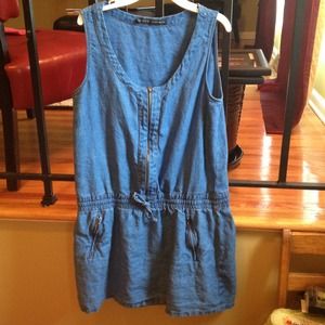 Zara denim mini dress