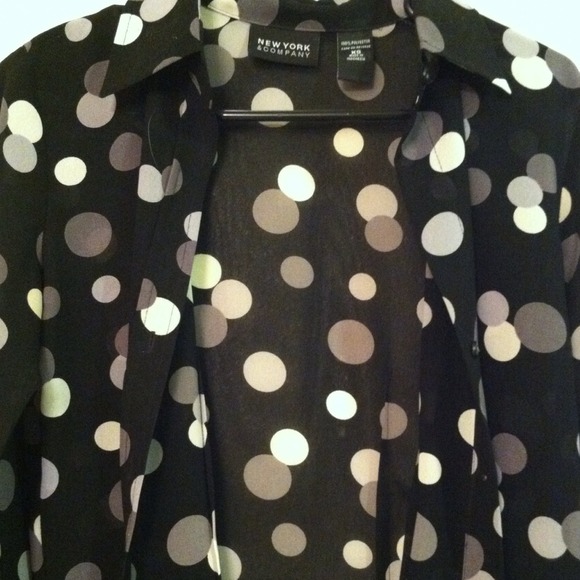 New York & Co. Polka dotted blouse!