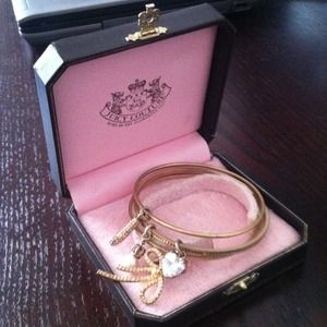 Juicy couture charm bracelet bangles