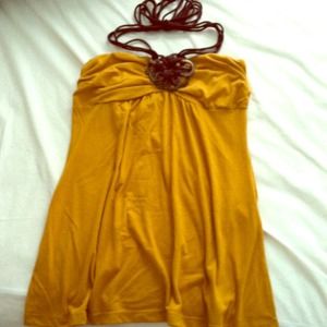 Yellow halter and pink strapless BUNDLE