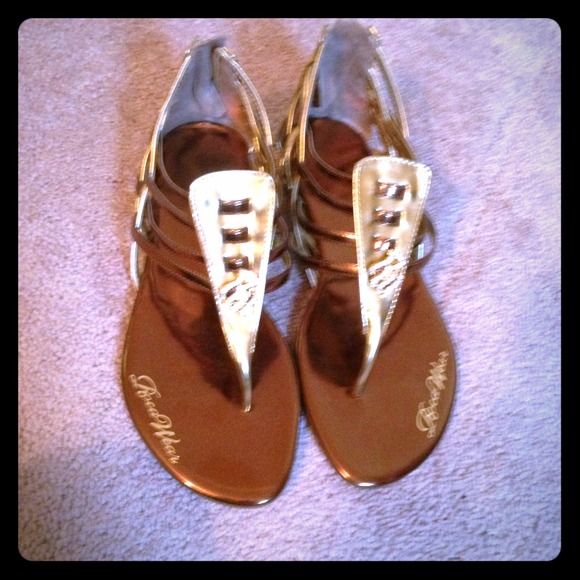 Rocawear Shoes - Rocawear gold/brass sandals