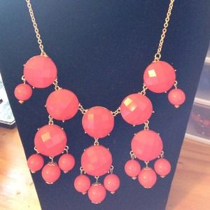 Salmon/Pink Bubble Necklace