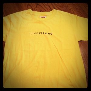 Live strong fitted t-shirt