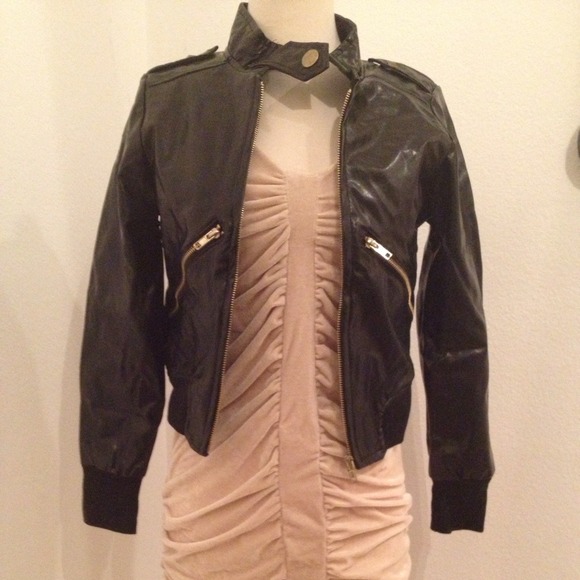 Faux Leather Jacket
