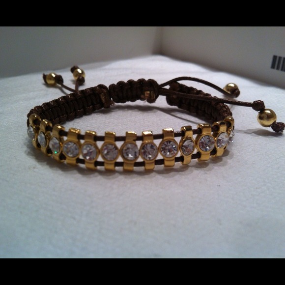Rhinestone bracelet.