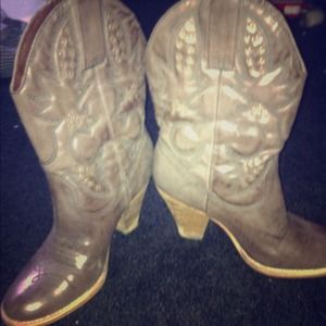 High heel cowgirl boots!