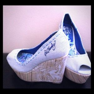 💢Reduced 💢Ed Hardy wedges *Brand New*