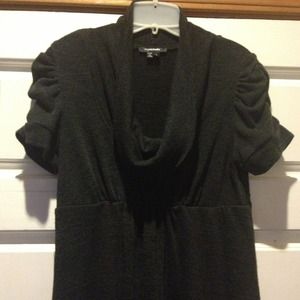 Charcoal Gray Sweater Dress