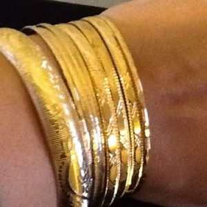 Gold bangles