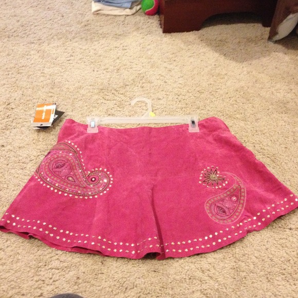 Hot pink suede mini! NWT
