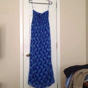 NWOT American Eagle Strapless Maxi Dress
