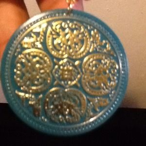 Beautiful teal earrings