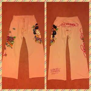 Ed hardy pink sweatpants