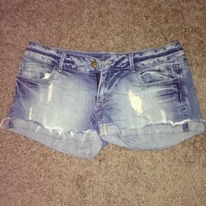 Denim shorts