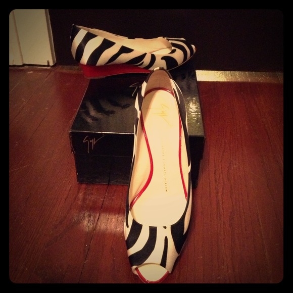 Giuseppe Zanotti wedge peep-toe shoes