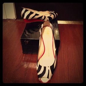 Giuseppe Zanotti wedge peep-toe shoes