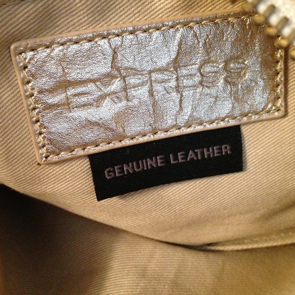 Genuine leather gold handbag! - Picture 4 of 4