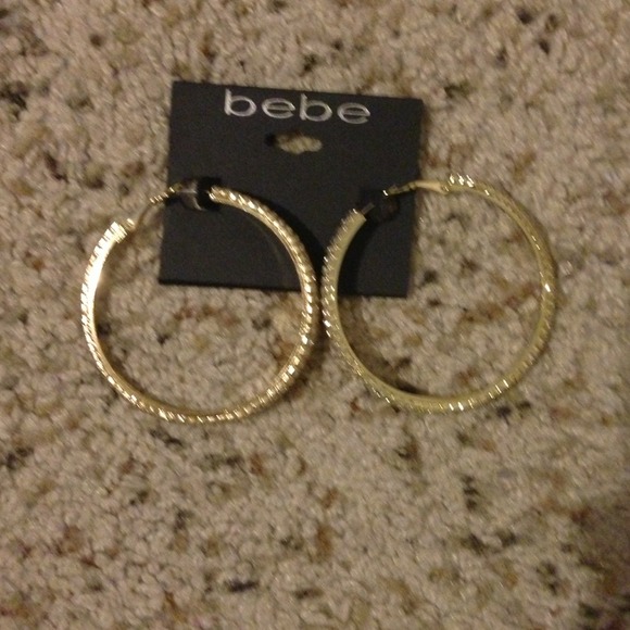 Gold Bebe loops