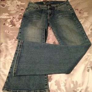 Flare bottom jeans