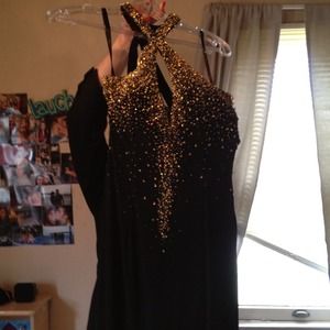Black beautiful full gown.