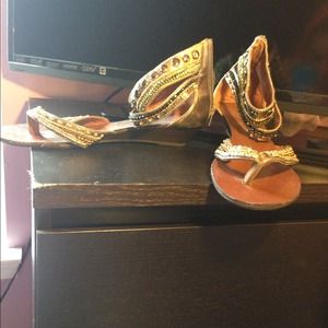 Madden girl embellished strap sandals