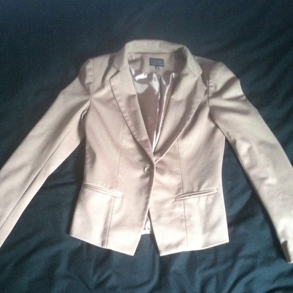 Tan blazer.