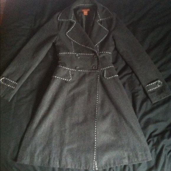 Dark gray pea coat