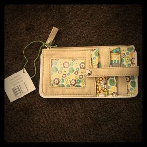 Vera Bradley card keeper- lemon parfait