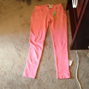 Hot pink pants
