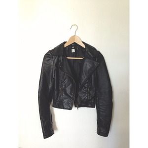 Faux Leather Moto Jacket