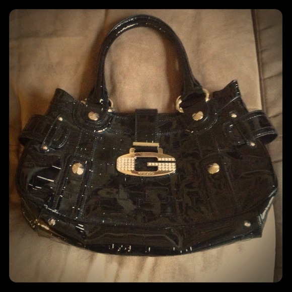SOLD Guess black handbag
