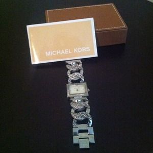 Michael Kros silver watch