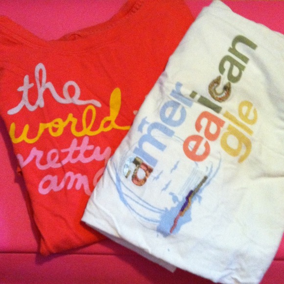 Two American Eagle tshirts