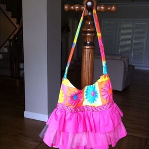 Small handmade flower tutu bag