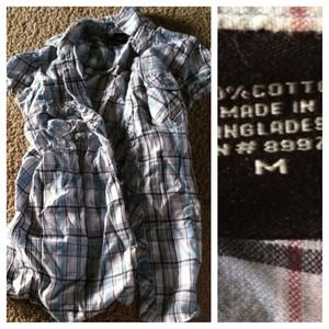 Plaid short sleeve shirt. Wore it a few times